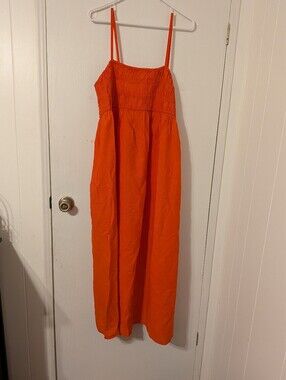 a new day Bright Orange Spaghetti-Strap Maxi Dress